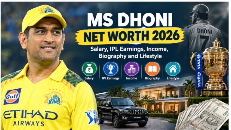 Ms Dhoni Net Worth 2026