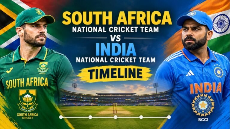 South Africa National Cricket Team vs India National Cricket Team Timeline